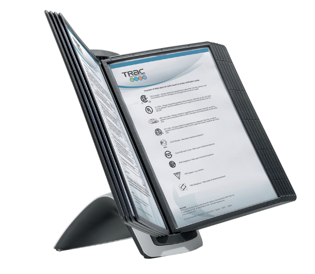 Bureaustandaard Durable 5855 Sherpa Style 10-Tassen Zwart