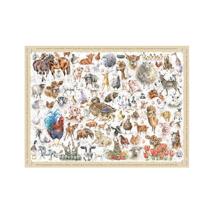 Puzzel Wrendale 1000 stukjes Farmyard Friends