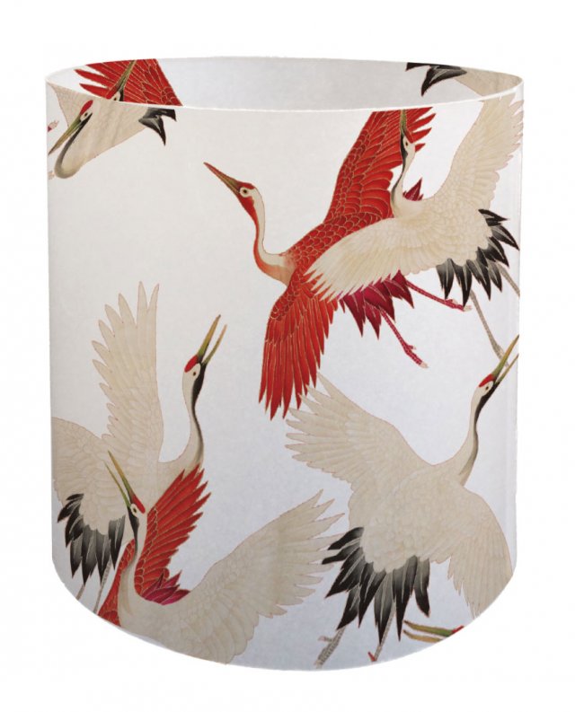 Windlichthouder: Woman haori with Red and White Cranes, Collection Rijksmuseum Amsterdam