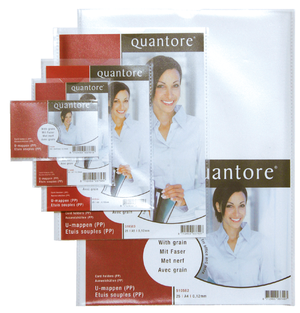 Transparant U-map Quantore A4 0.12mm PP pk a 25