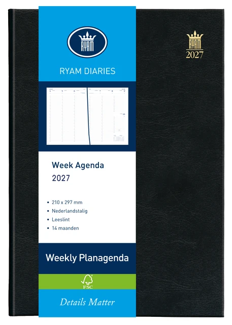 Agenda 2027 Ryam Weekly Mundior 7dagen/2pagina's z