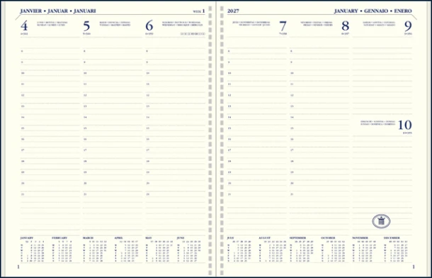 Agendavulling 2027 Ryam Executive 7d/2p Staand