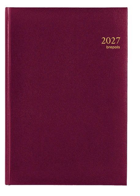 Agenda 2027 Brepols Omega Lima 7dagen/2pagina's bordeaux
