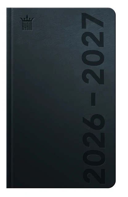 Schoolagenda 2026-2027 Ryam Cursus DeLuxe 7dagen/2pagina's zwart