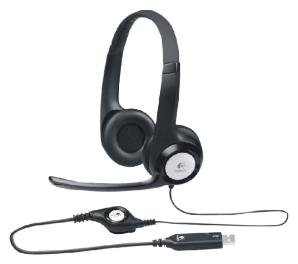 Headset Logitech H390 On Ear USB zwart