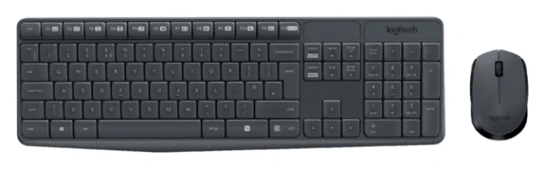 Toetsenbord Logitech MK235 Qwerty +Muis Zwart