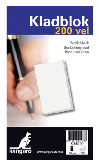 Kladblok Qbasic 12cmx20cm; à 150 vel
