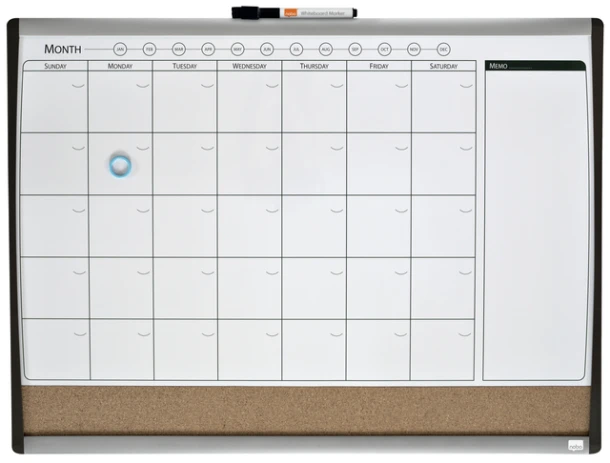 Whiteboard Duobord Quartet 58.5x43cm