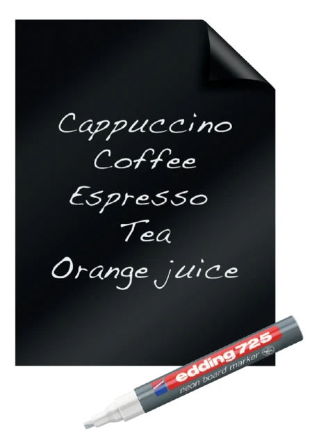 Magic-Chart Legamaster Whiteboard 60x80cm zwart; pak 25 vel