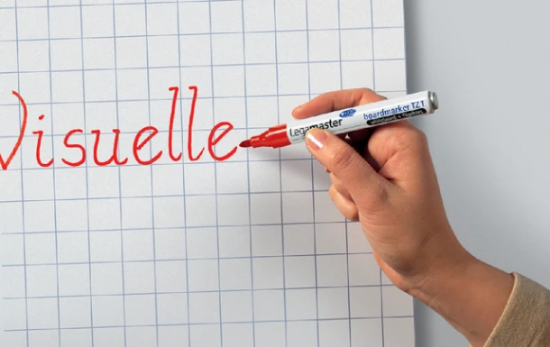 Whiteboardstift Lega TZ-100 rood; BLISTER 2stuks