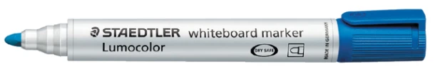 Whiteboardstift Staedtler 351 blauw 2mm rond