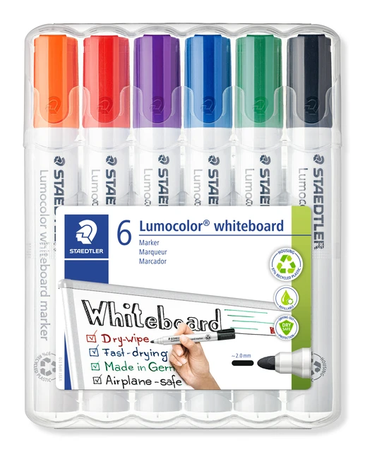 Whiteboardstift Staedtler 351, set 6 stuks assorti