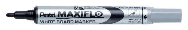 Viltstift Pentel MWL5 Maxiflo whiteboard zwart 1mm