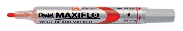 Viltstift Pentel MWL5 Maxiflo whiteboard rood 1mm