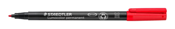 Viltstift Staedtler OHP Lumocolor M317 rood medium