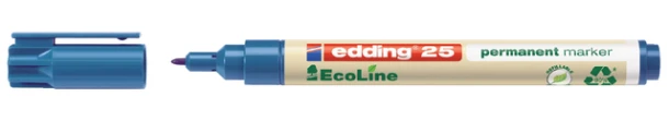 Viltstift Edding 25 Eco Rond 1mm Perm Blauw