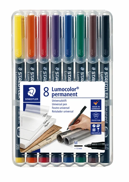 Viltstift Staedtler OHP Lumocolor M317 assorti 8st