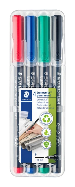 Viltstift Staedtler OHP Lumocolor F318 4stuks asso