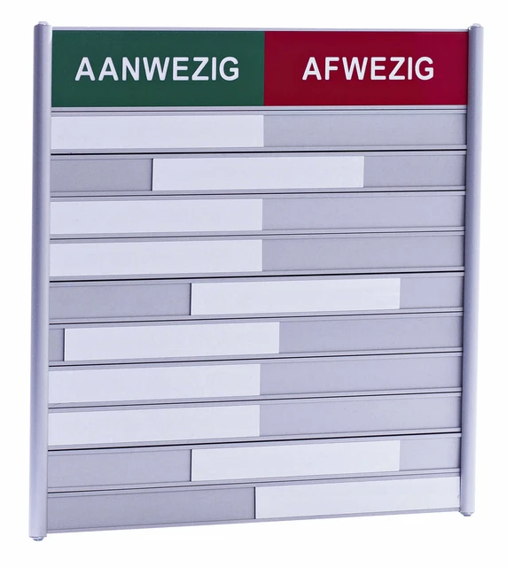 Infobord Posta Aan/Afwezigheidsbord 10 Plaatsen