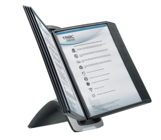 Bureaustandaard Durable 5855 Sherpa Style 10-Tassen Zwart