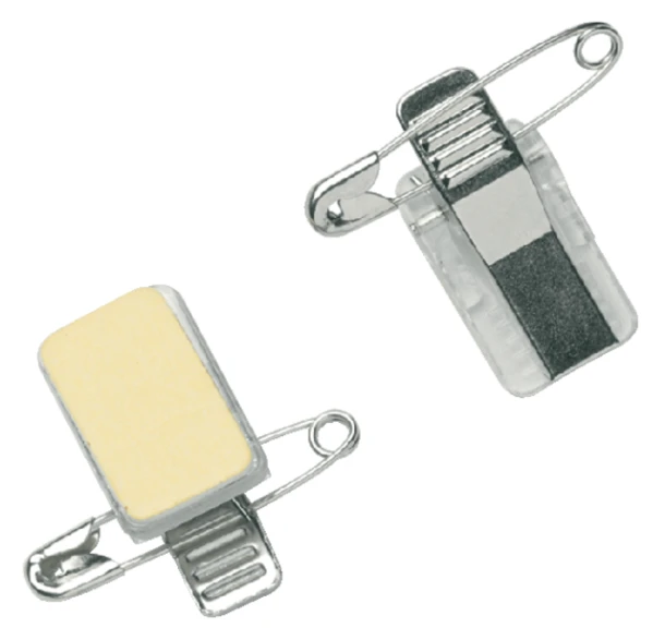 Badge Opus 2 zelfklevende clip+speld; ds 50stuks