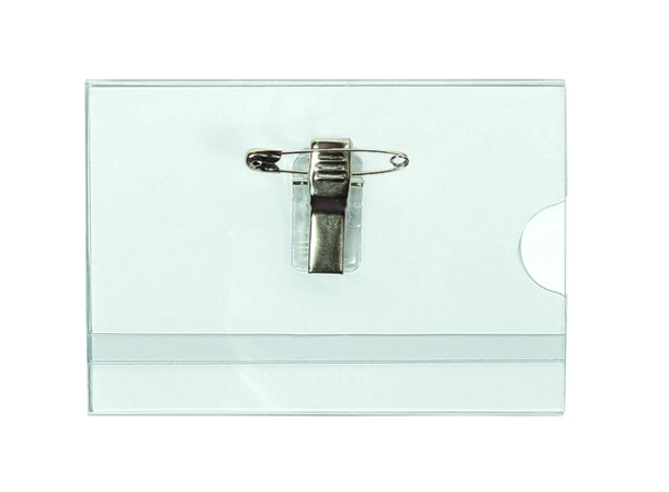 Badge Quantore met clip en speld 60x90mm; ds 24