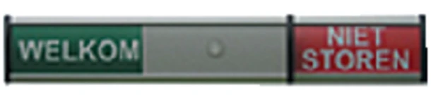 Infobord Welkom/Niet Storen 125x30mm