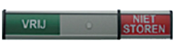 Infoschuifbord 125x30mm VRIJ / NIET STOREN