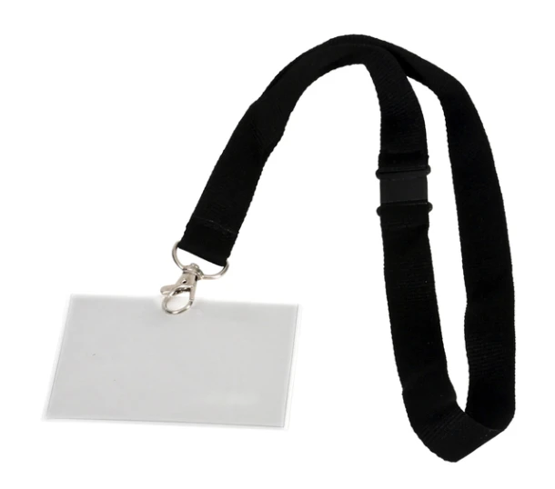 Badge pashouder Opus 2 met koord 90x60mm