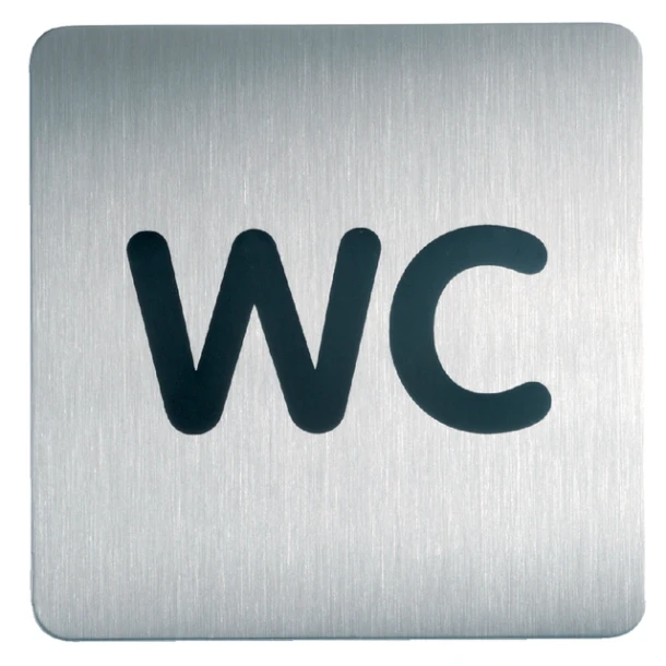 Infobord Pictogram Durable Vierkant Wc 150mm