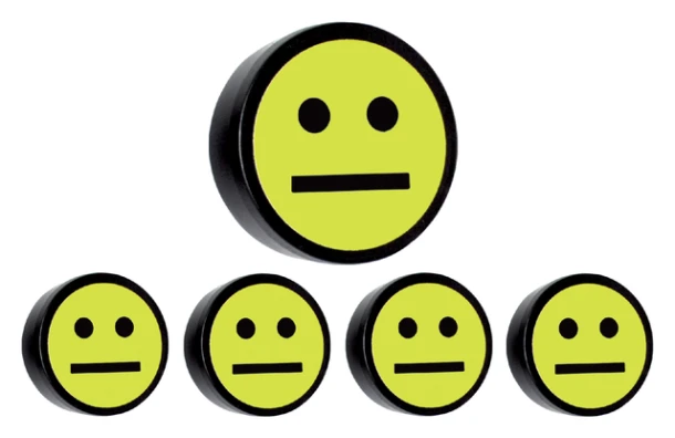 Magneet Smiley 35mm Geel