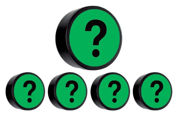 Magneet Vraagteken 35mm Groen