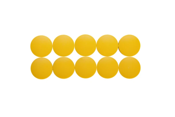 Magneet Maul Solid 38mmx15.5mm Geel