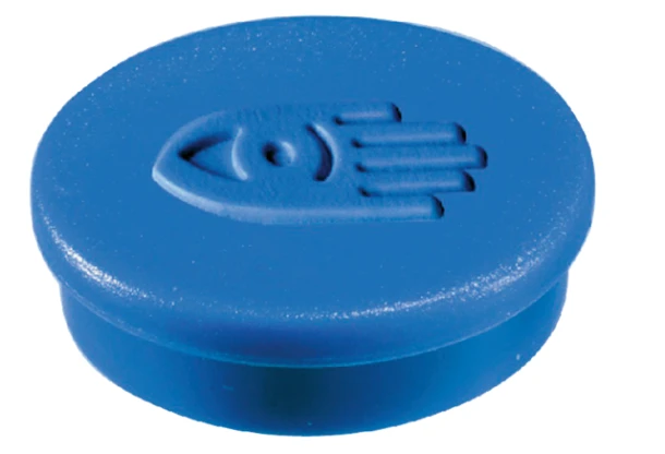 Magneten Lega 35mm rond blauw; BLISTER 2 stuks