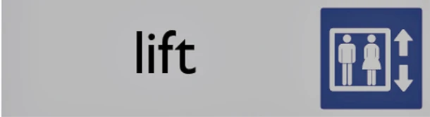 Infobord Posta Pictogram Lift