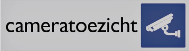 Infobord Posta Pictogram Cameratoezicht