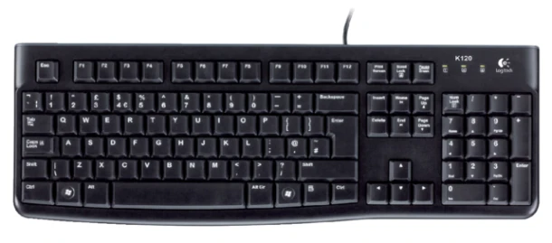 Toetsenbord, Logitech K120 USB zwart