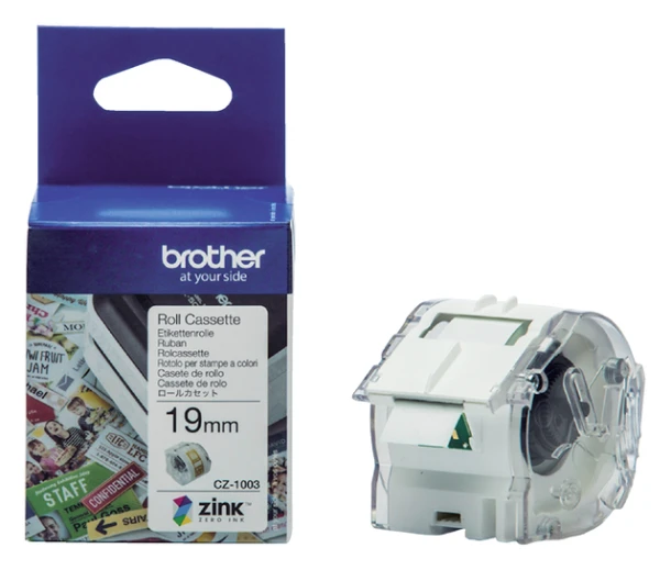 Label Etiket Brother Cz-1003 19mmx5m Kleur