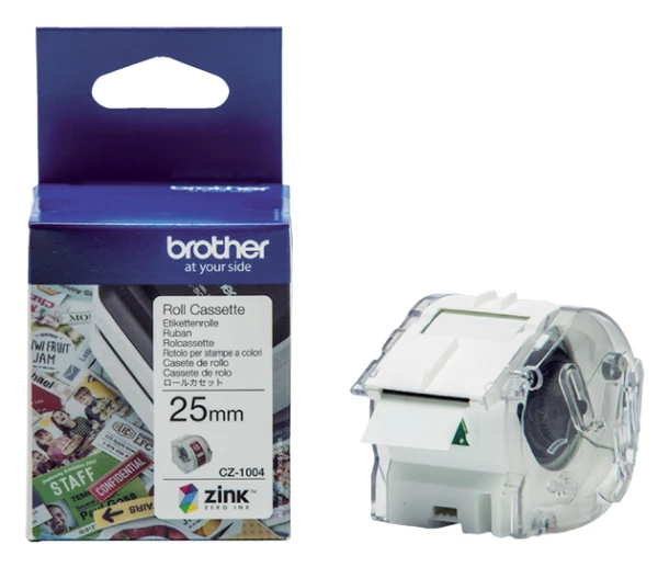 Labeletiket Brother Cz-1004 25mmx5m Kleur
