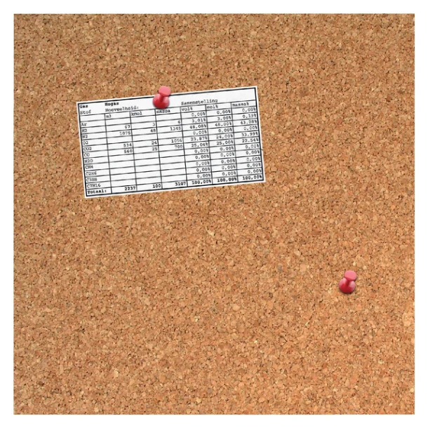 Prikbord Desq (4213) 35x35cm kurk