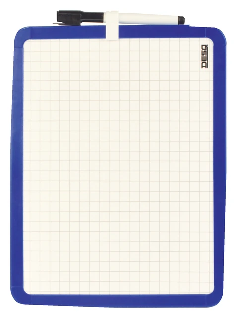 Whiteboard Desq Dubbel 21x28cm + Marker