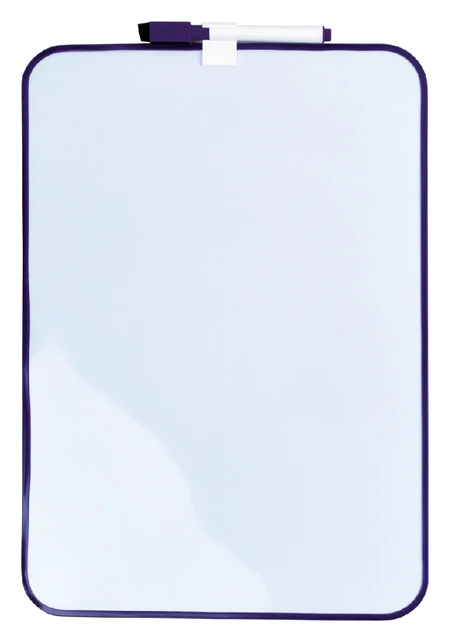 Whiteboard Desq 24x34cm + Marker Paars Profiel
