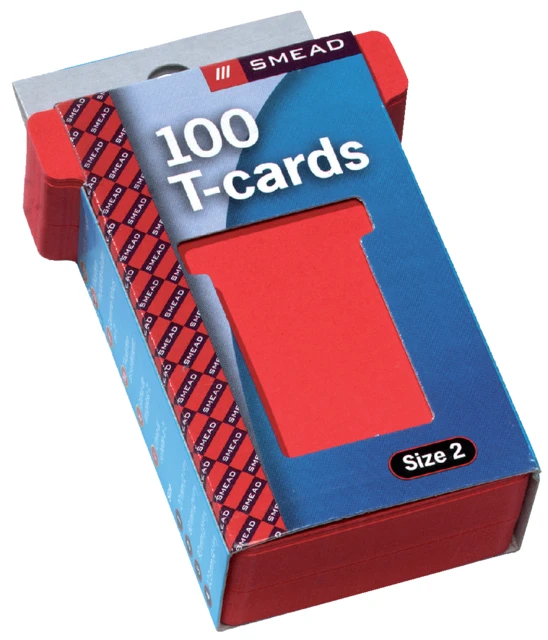 Planbordkaarten 48mm A 5548-222 rood; 100st