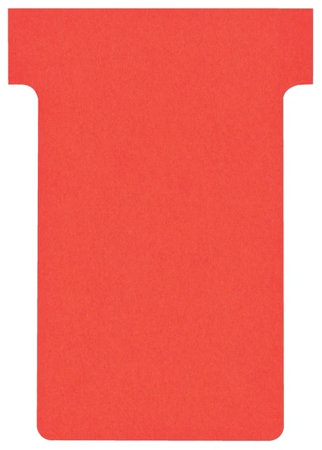 T-kaart Nobo nr.2 48mm rood 100 stuks