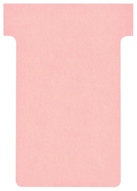 T-kaart Nobo nr.2 48mm roze 100 stuks
