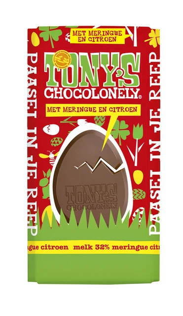 Chocolade Tony'S Paasreep Melk Citroen Meringue