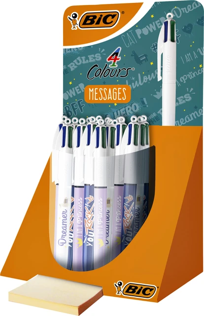 Balpen Bic 4 Kleuren M Botonical En Tie Dye