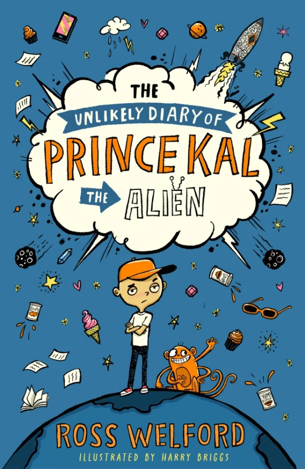 The Unlikely Diary of Prince Kal the Alien – Ross Welford – boek cover