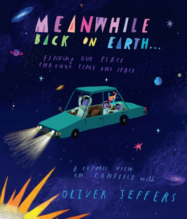 Meanwhile Back on Earth – Oliver Jeffers – boek cover