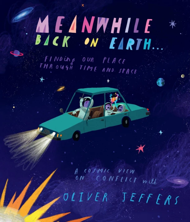 Meanwhile Back on Earth – Oliver Jeffers – boek cover